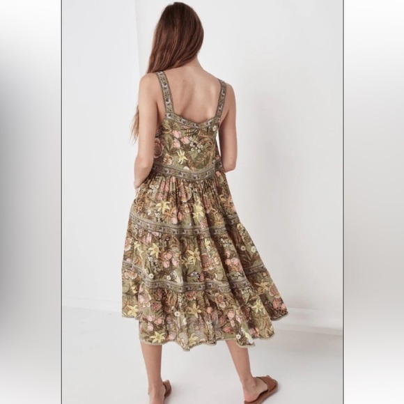 SPELL Jungle Midi Sundress - Picture 4 of 11